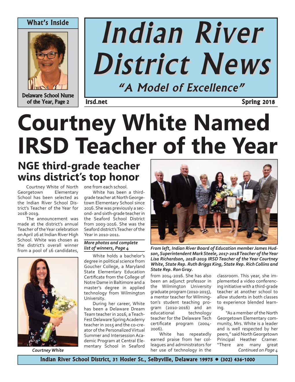 IRSD Spring Newsletter 2018.Pdf