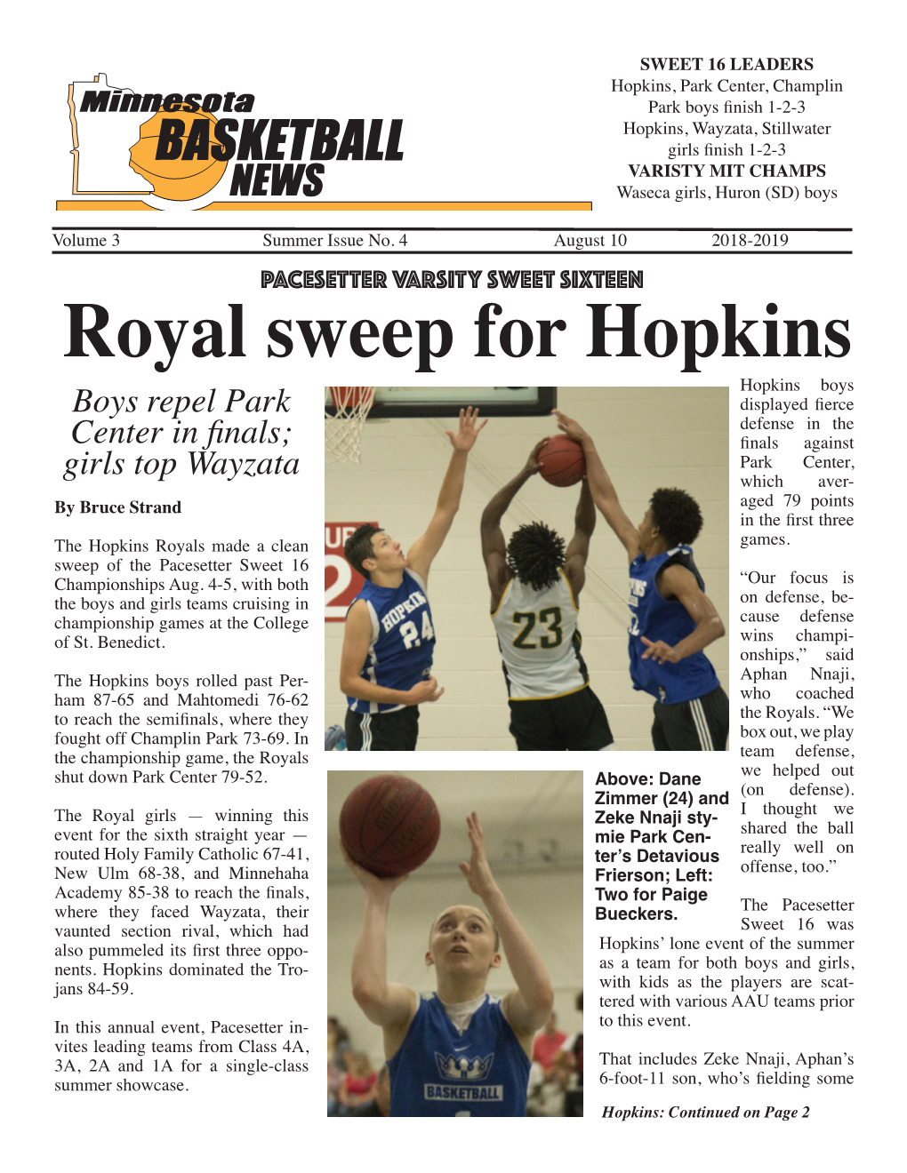 Royal Sweep for Hopkins