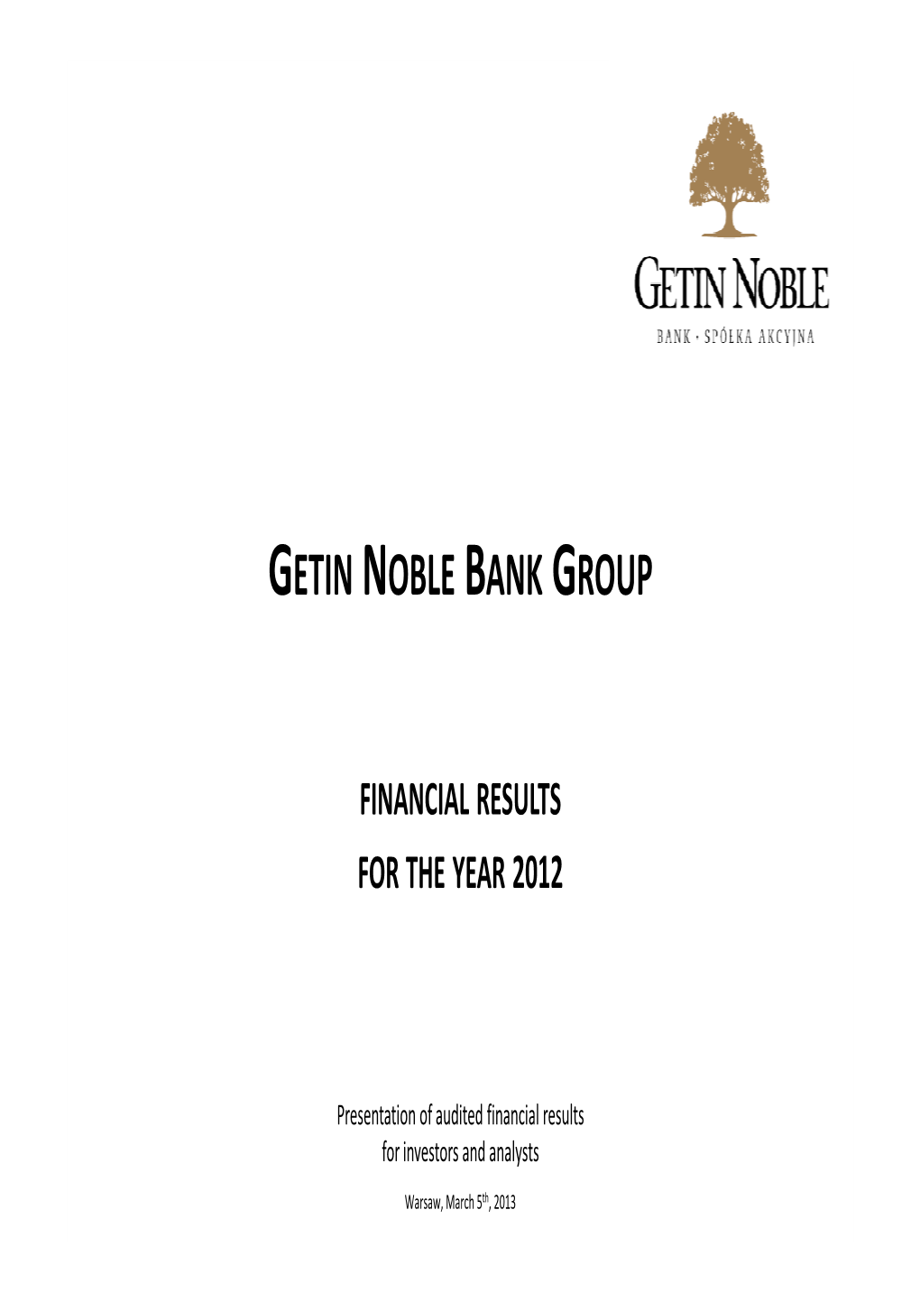 Getin Noble Bank Group