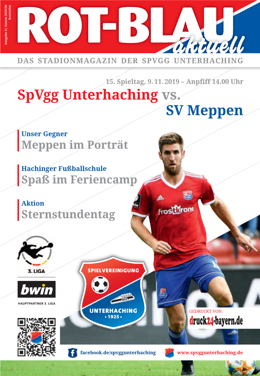 Spvgg Unterhaching Stadionmagazin 2019/2020 Nr. 06.Qxp