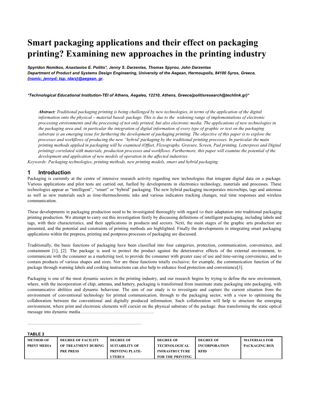 Title: Towards a Conceptual Framework for the Design of Smart Packaging Services in Print