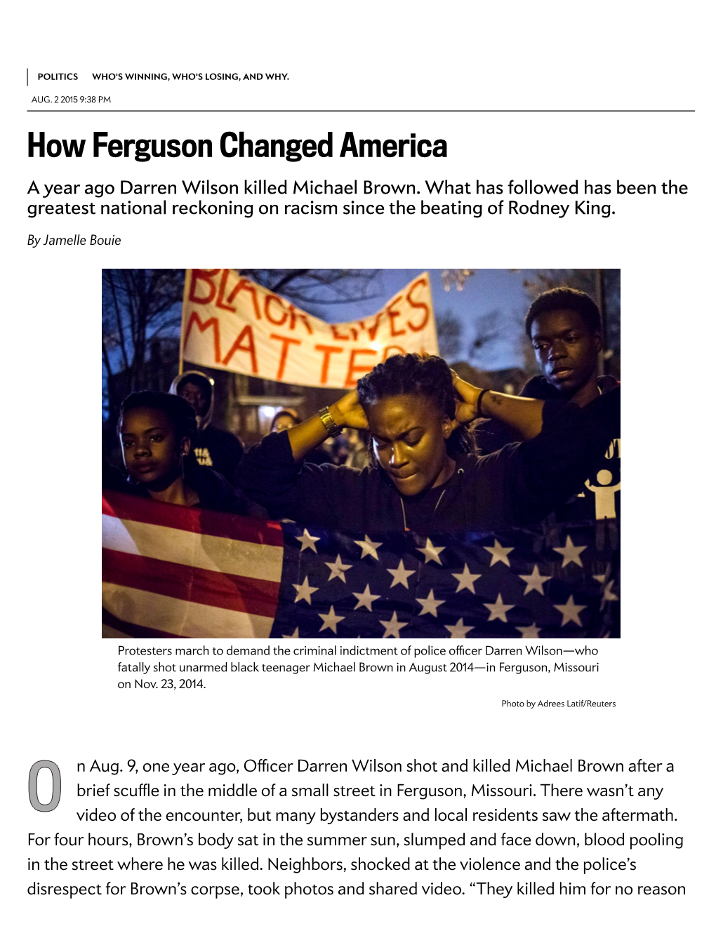 Full Text How Ferguson Changed America