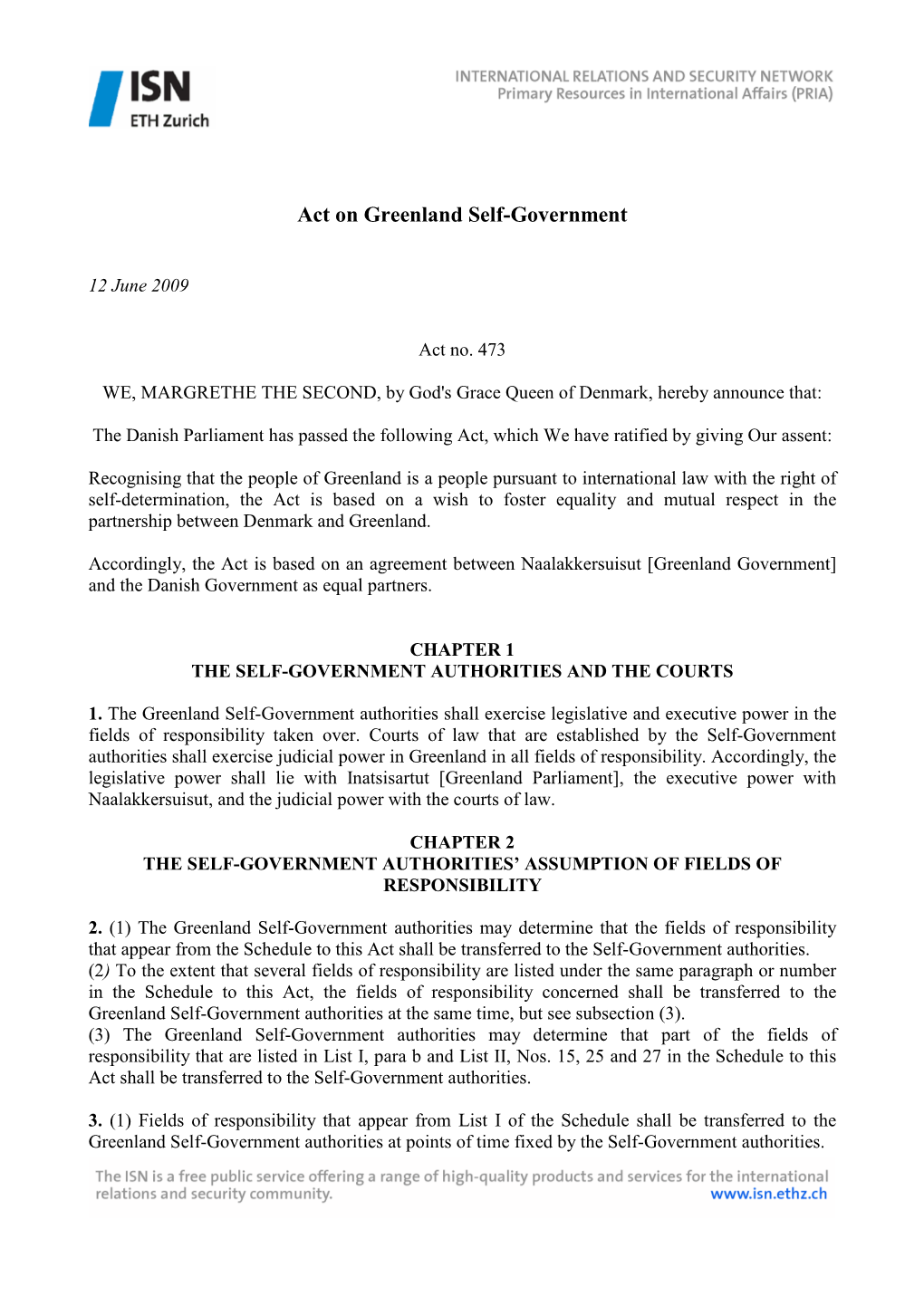 Act on Greenland Self-Government