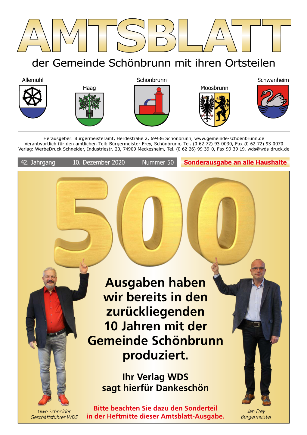Amtsblatt Schönbrunn 50-2020