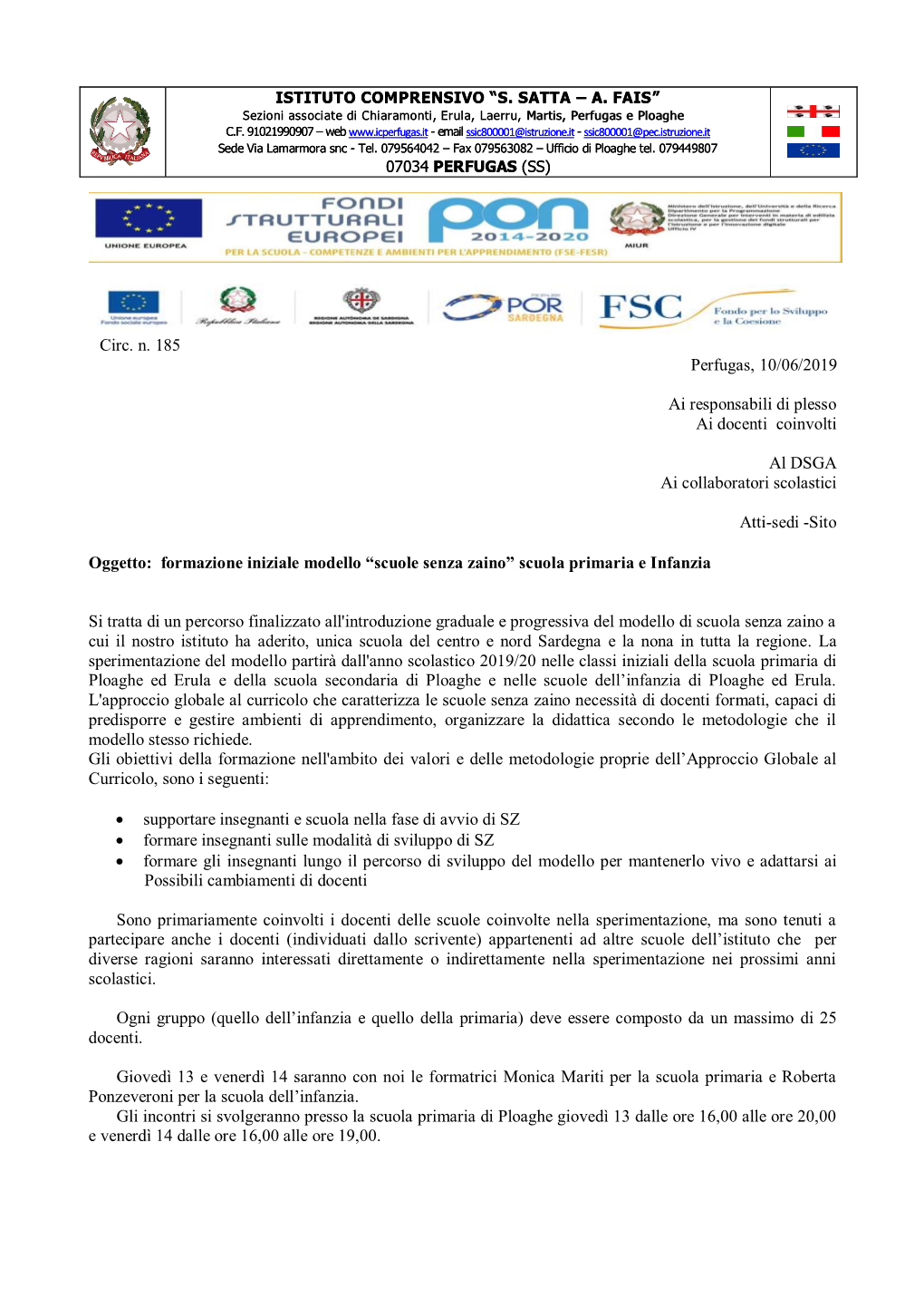 Al Personale Docente E