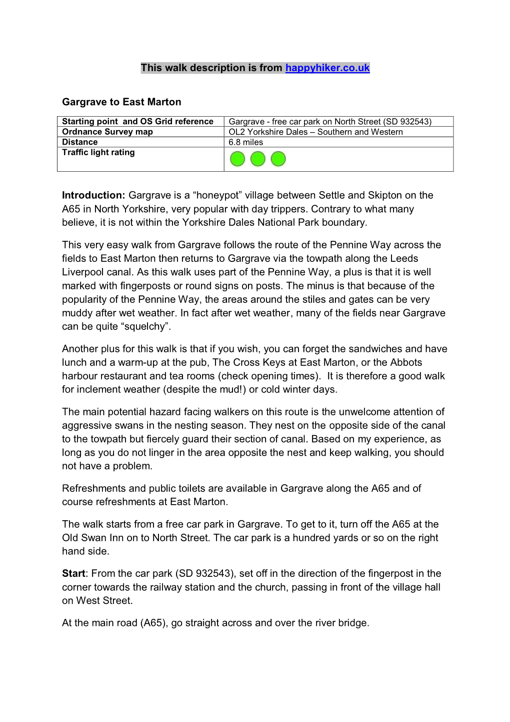 Gargrave to East Marton.Pdf