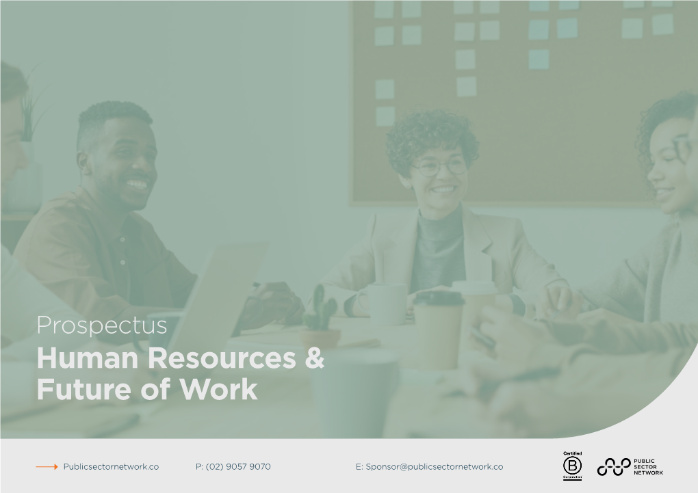 Prospectus Human Resources & Future of Work