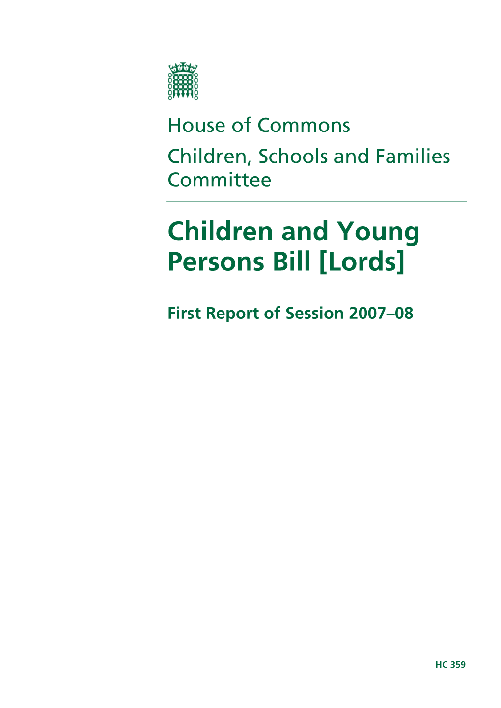 Children and Young Persons Bill [Lords]
