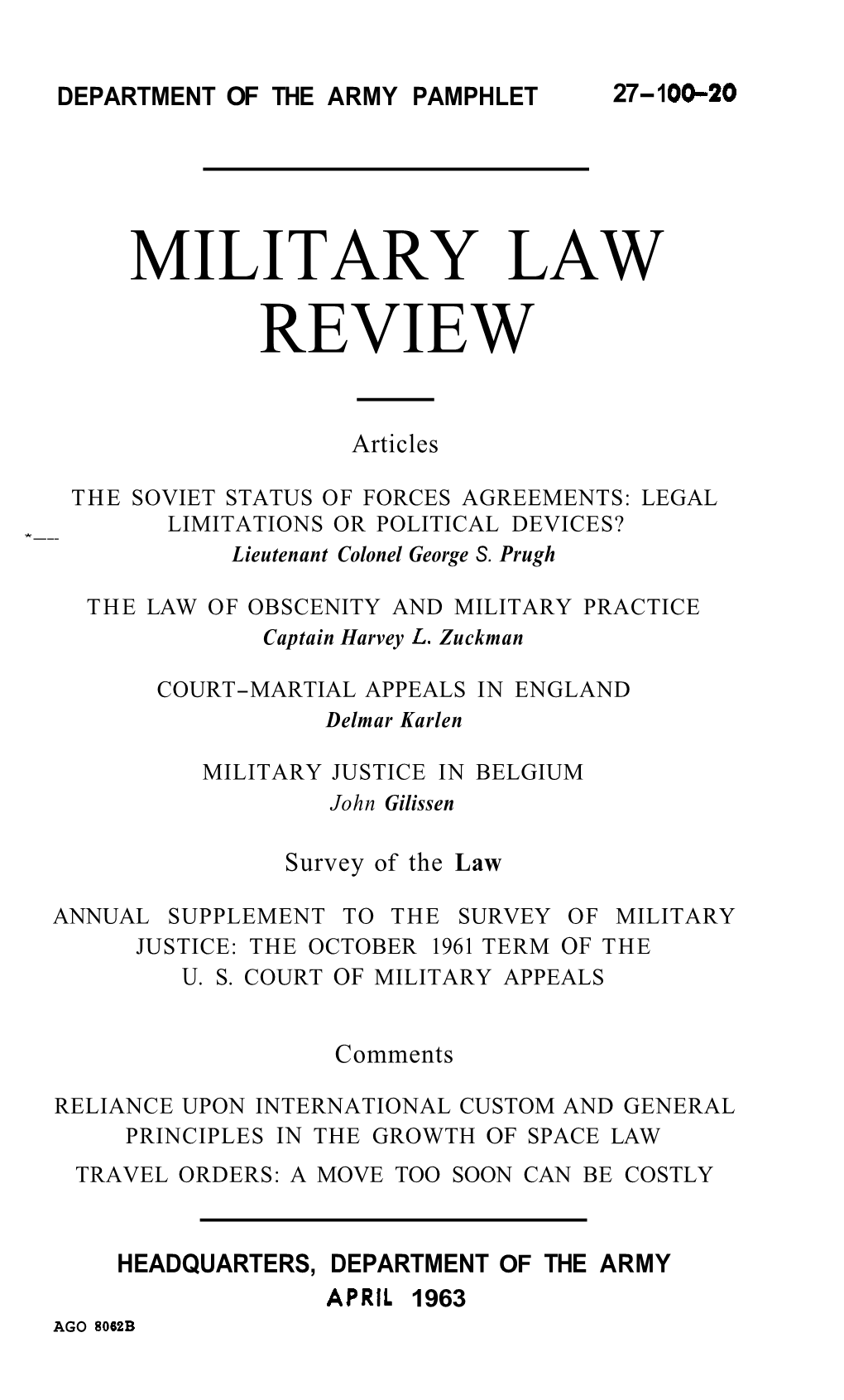 Military Law Review