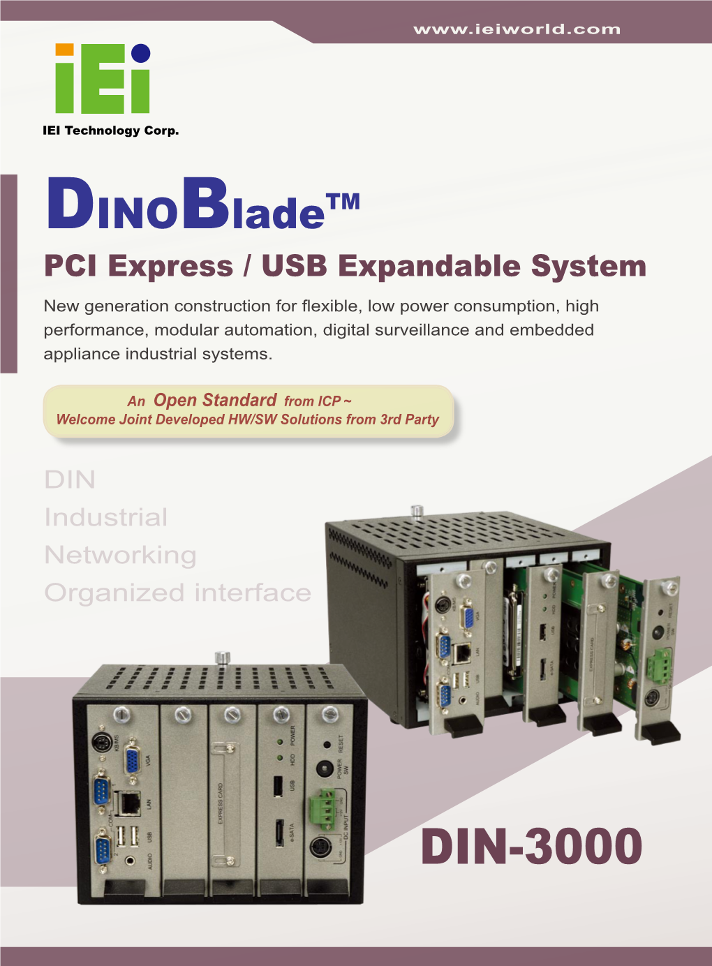 DIN-3000 DIN Industrial Networking Organized Interface