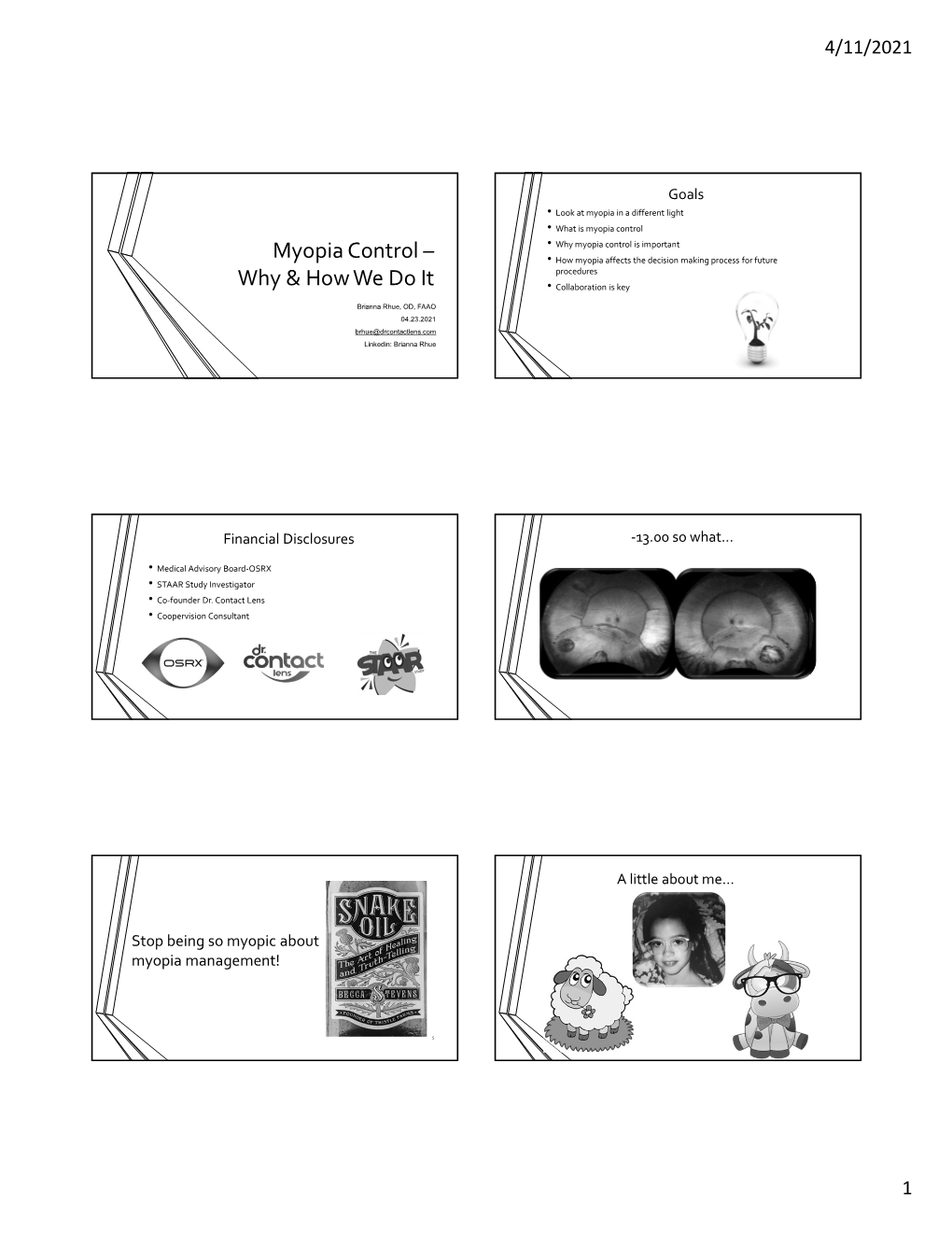 Myopia Control – Why & How We Do It