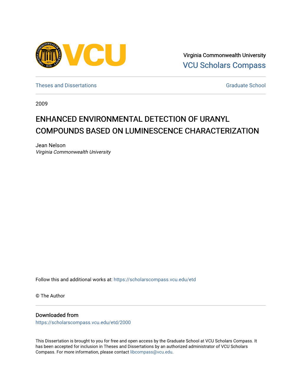 Enhanced Environmental Detection of Uranyl Compounds Based on Luminescence Characterization