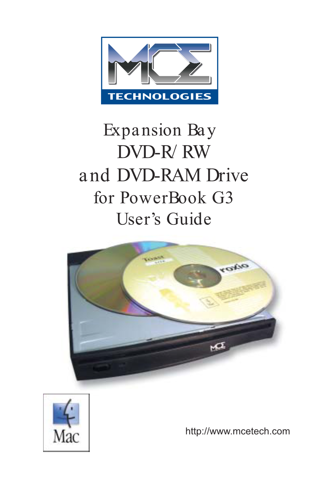 Expansion Bay DVD-R/RW and DVD-RAM Drive for Powerbook G3 User’S Guide