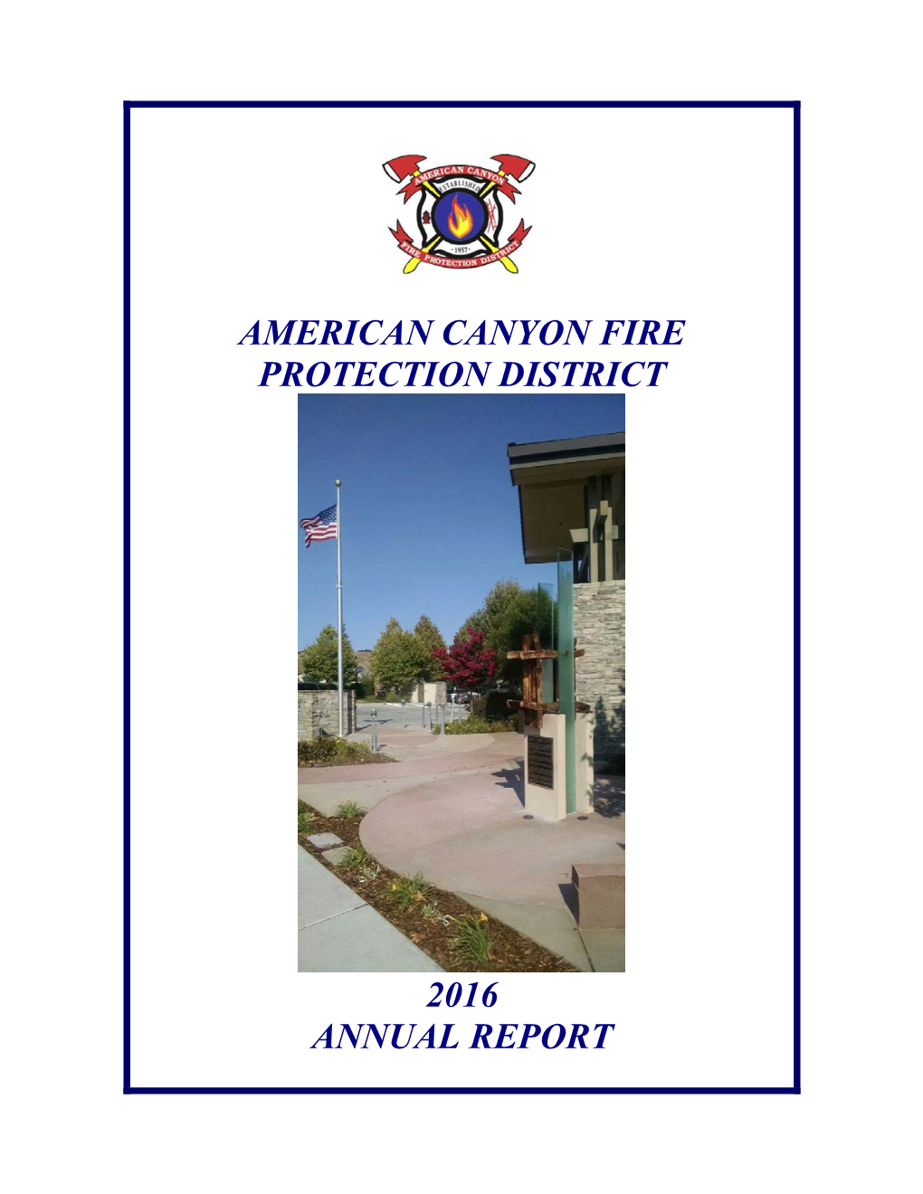 American Canyon Fire Protection District 2016