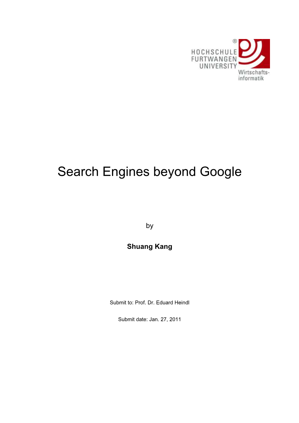 Search Engine Beyond Google