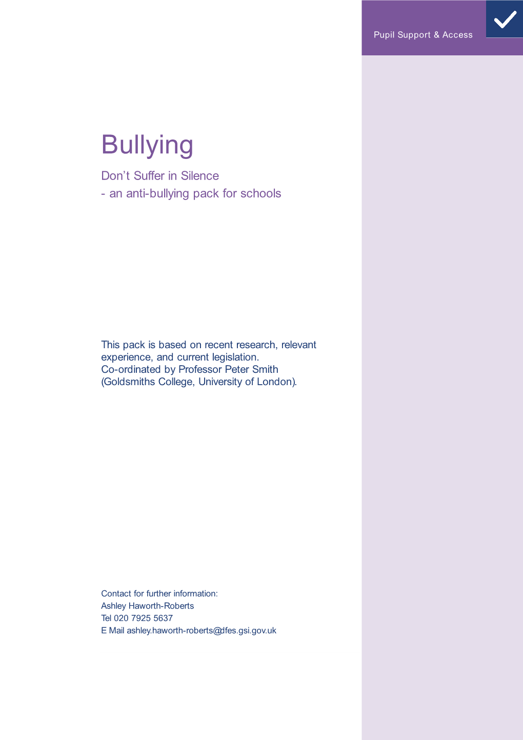 Bullying Don’T Suffer in Silence - an Anti-Bullying Pack for Schools