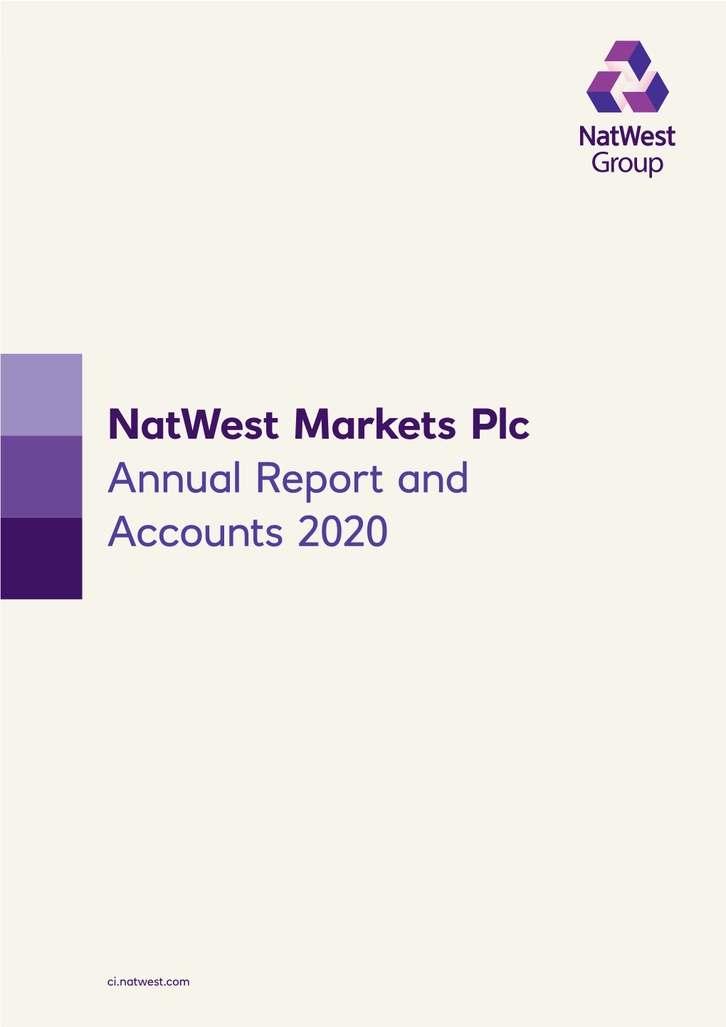 Natwest Markets Plc Annual Report and Accounts 2020