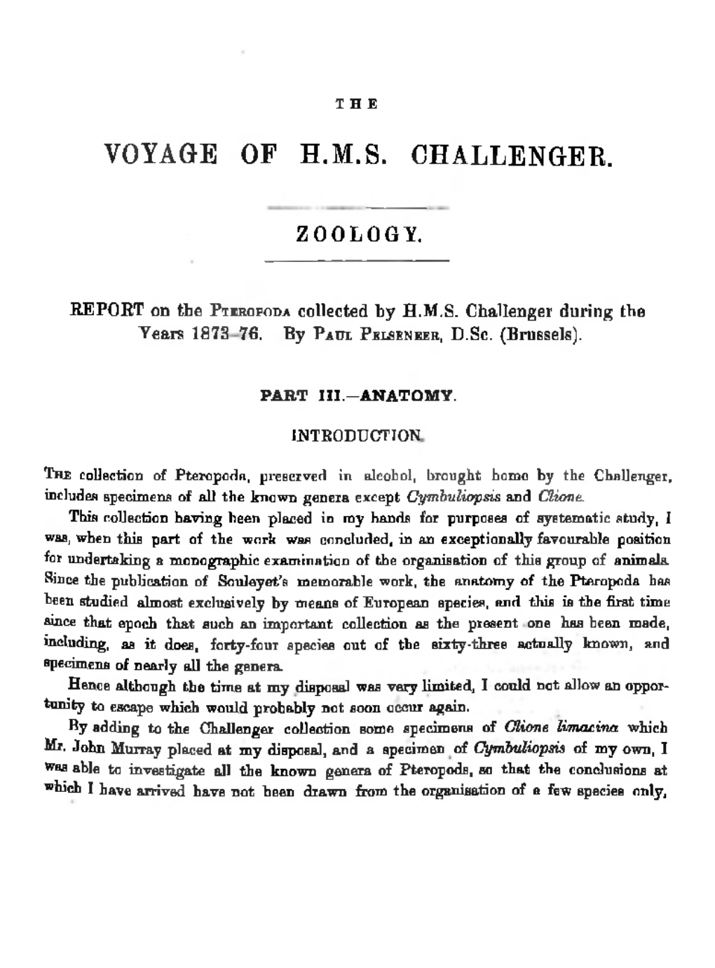 Voyage of H.M.S. Challenger