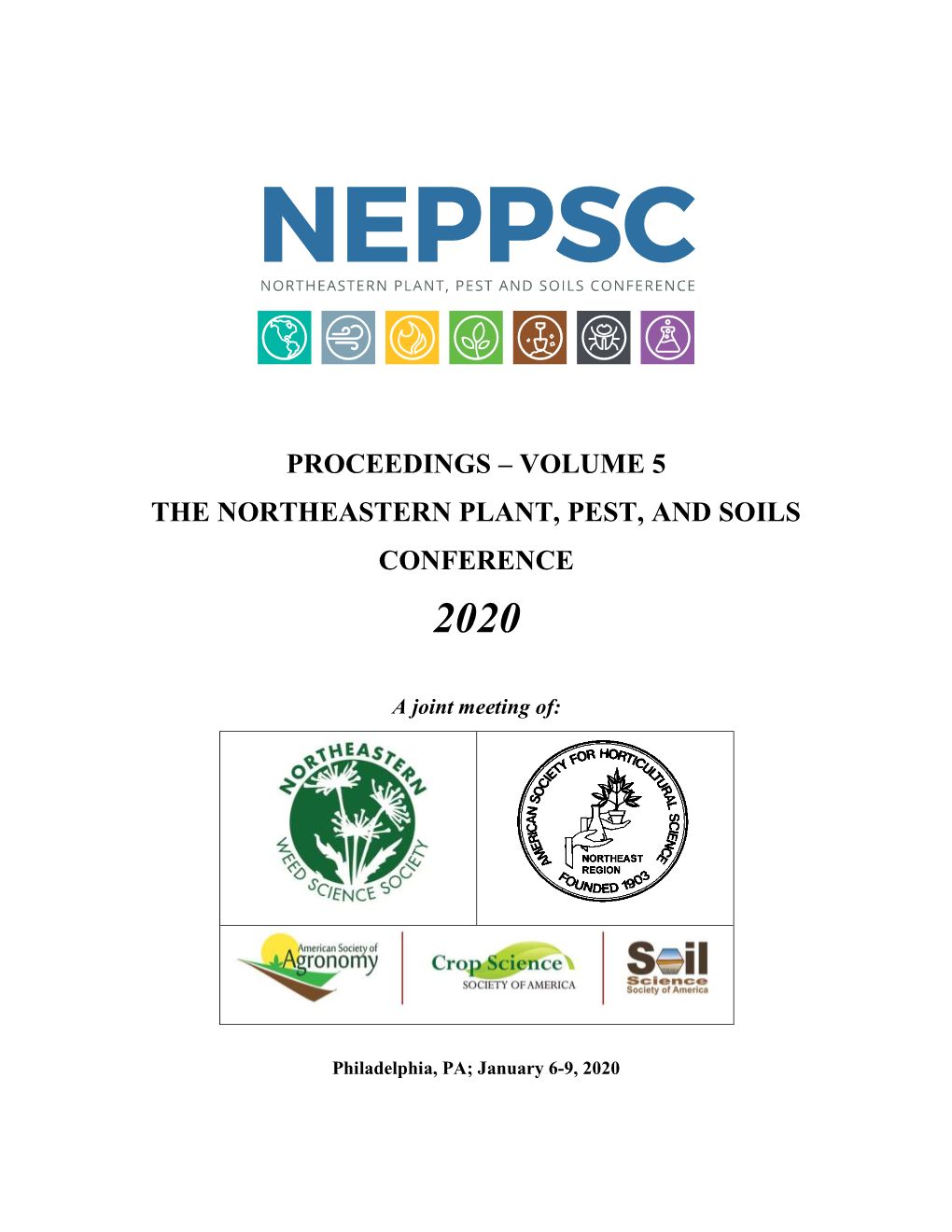 Proceedings – Volume 5 the Northeastern Plant, Pest, and Soils Conference 2020