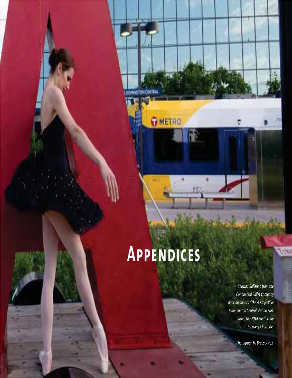 Shown: Ballerina from the Confinental Ballet Company Dancing Aboard “The a Project” in Bloomington Central Stafion Park