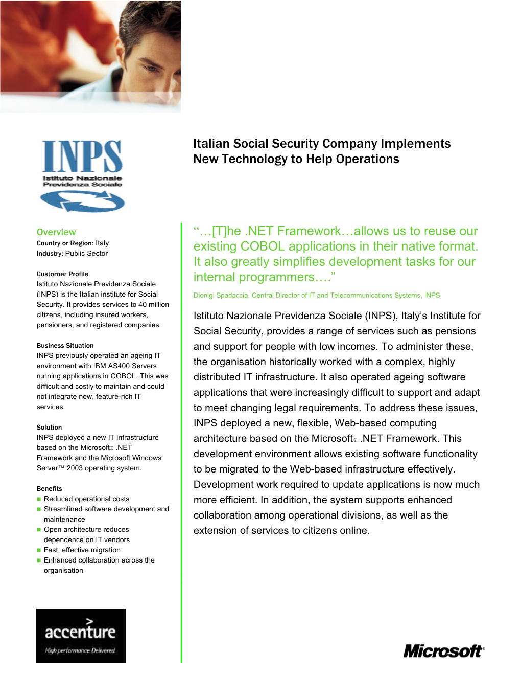 Italian Social Security Company Implements New Technology to Help Operations