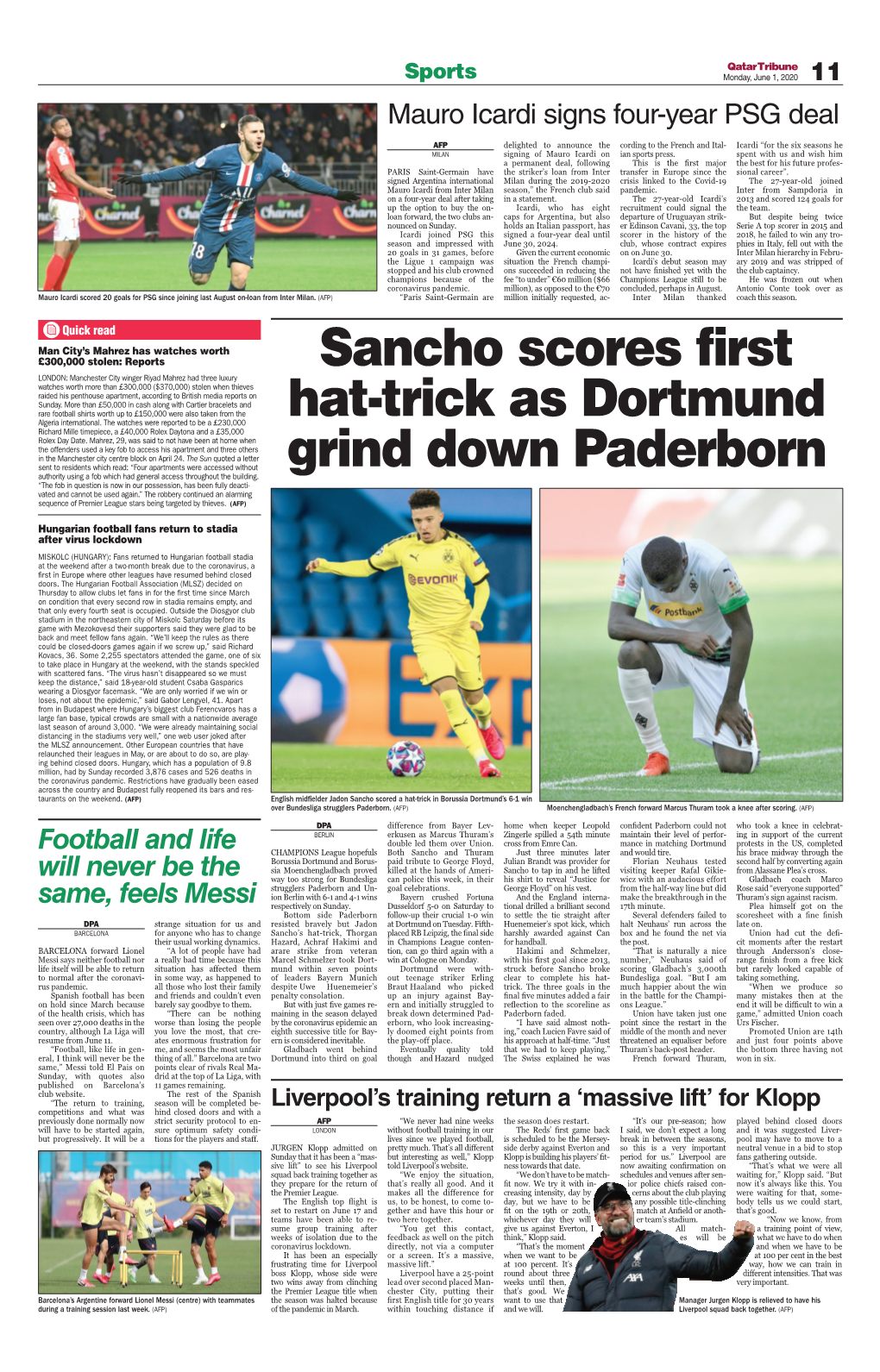 Sancho Scores First Hat-Trick As Dortmund Grind Down Paderborn