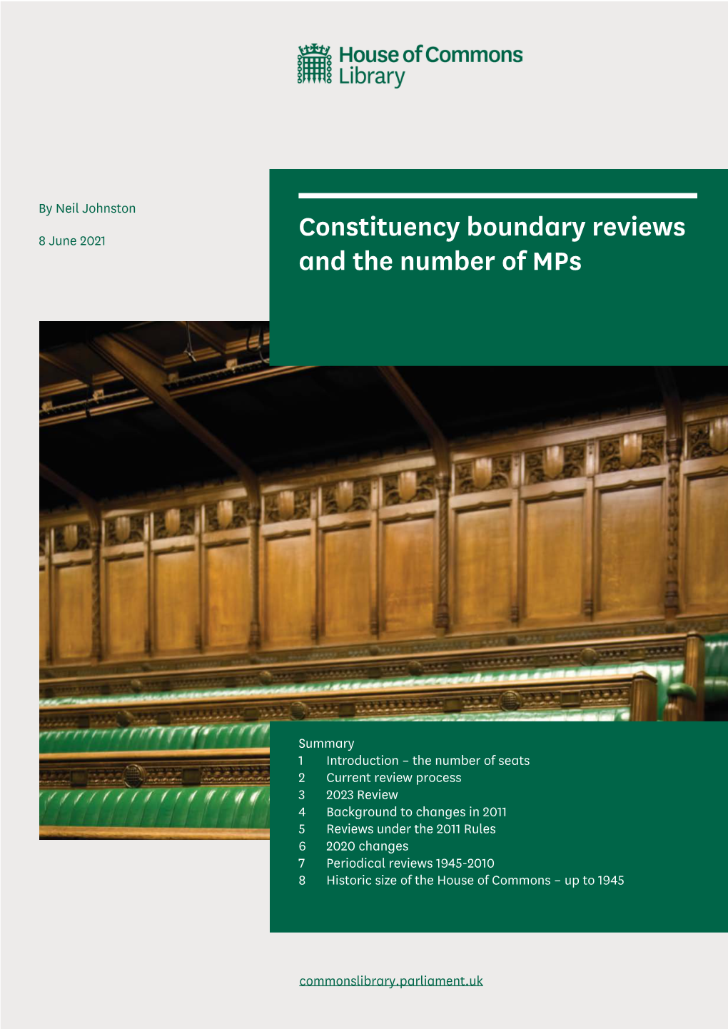 Constituency Boundary Reviews and the Number of Mps