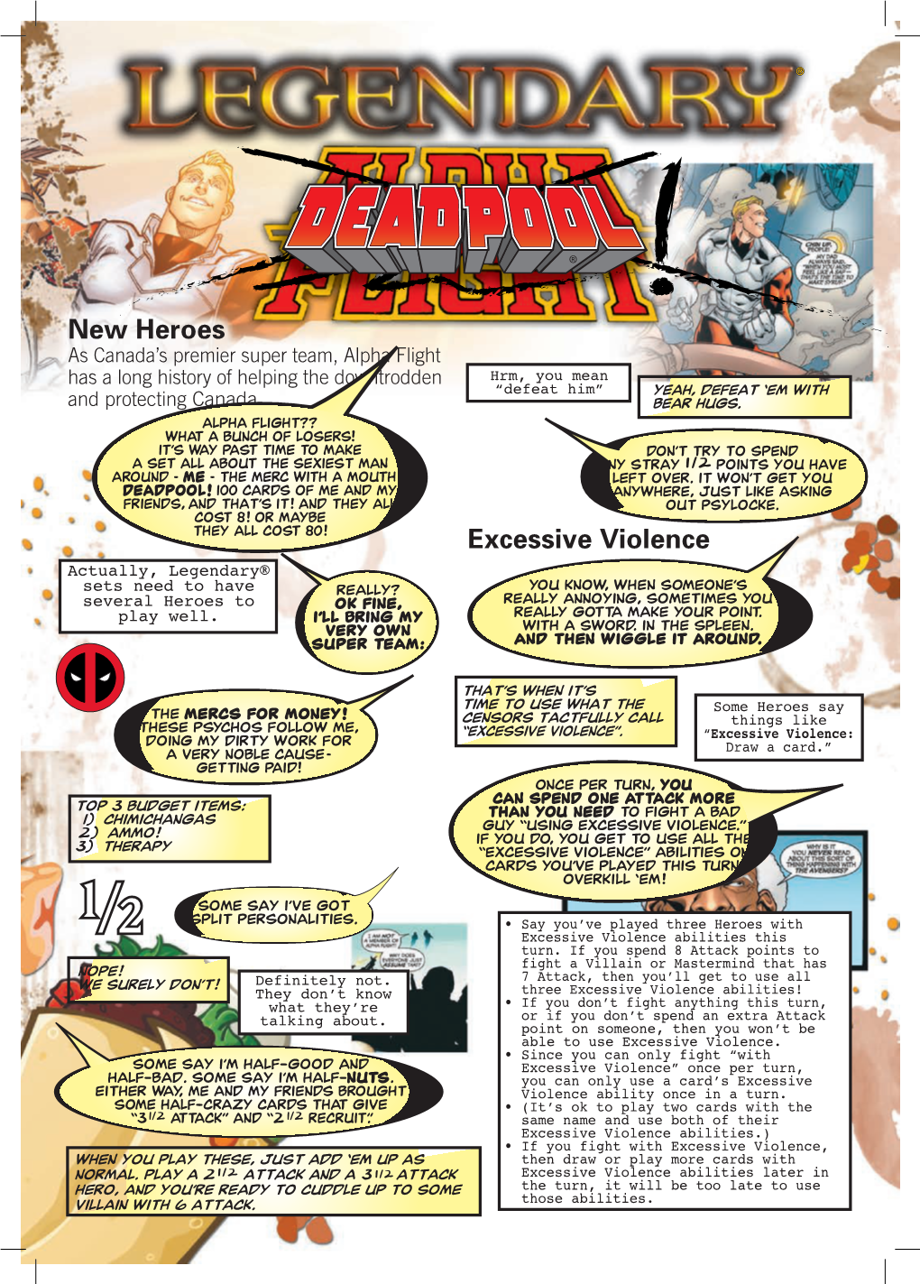 Legendary Rules – Deadpool