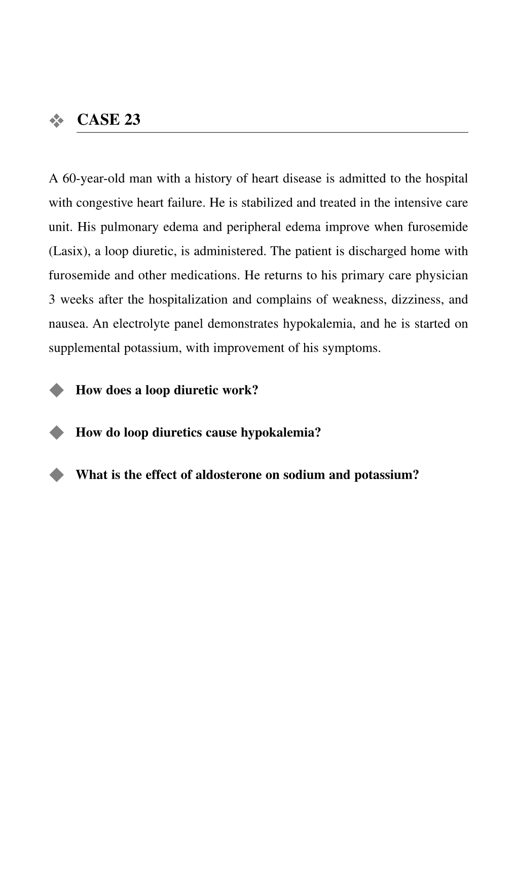 Loop Diuretics Cause Hypokalemia?