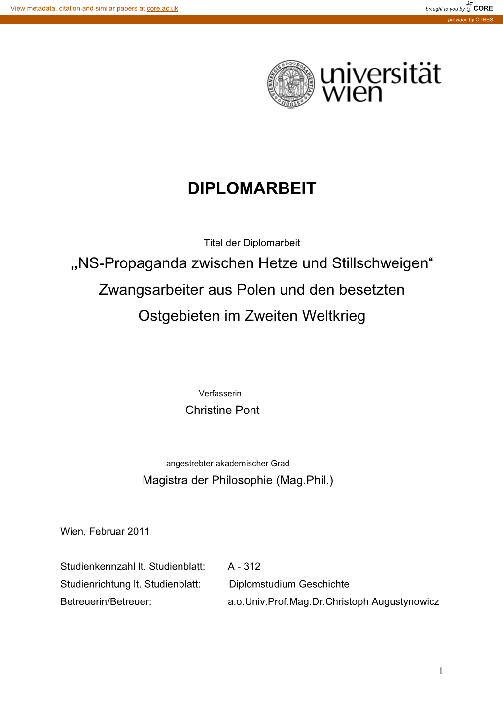 Diplomarbeit