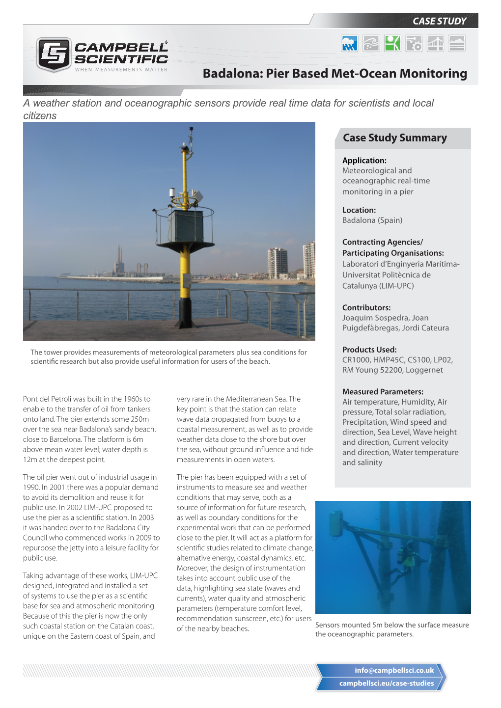 Badalona: Pier Based Met-Ocean Monitoring