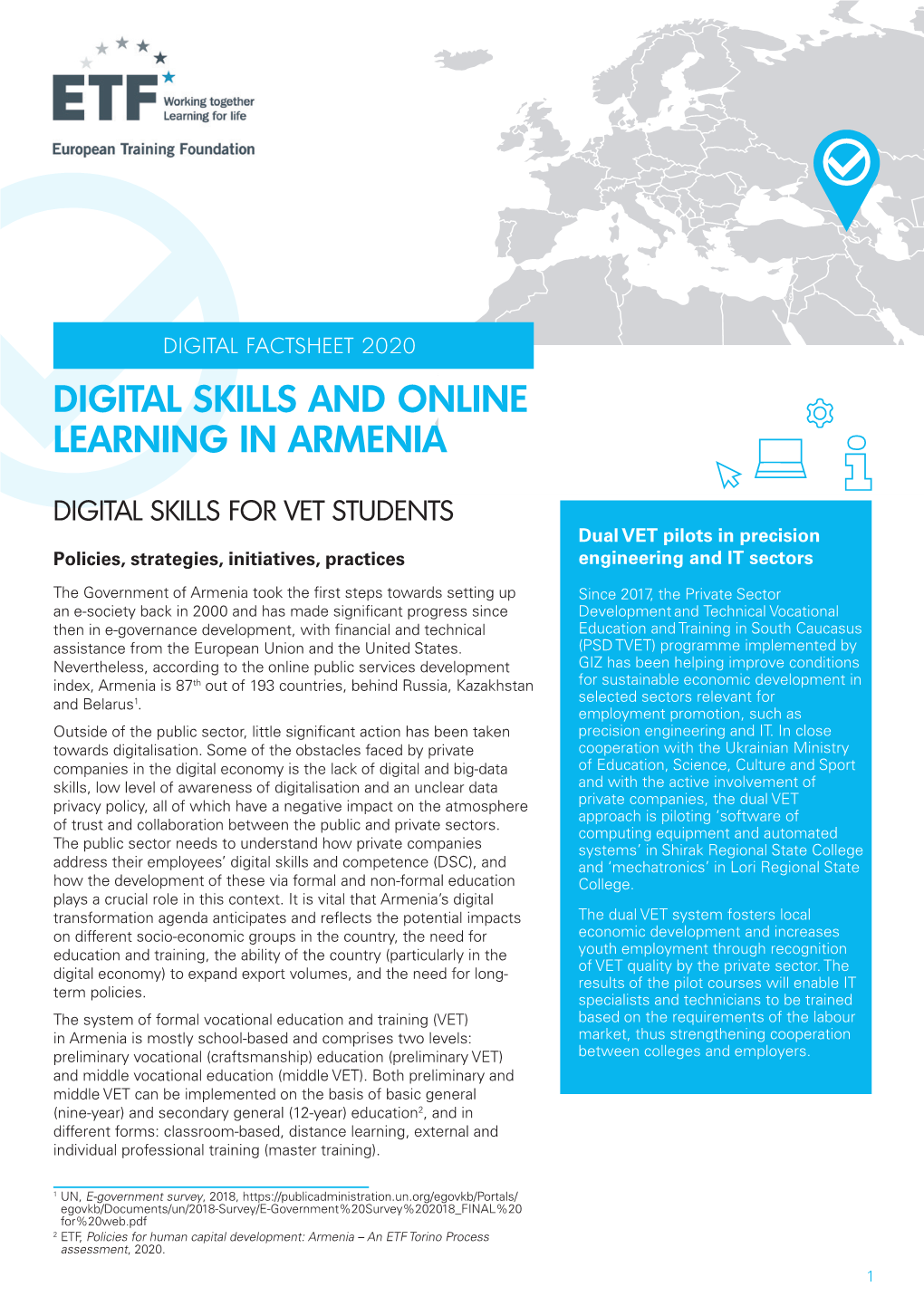 Digital Skills and Online Learning in Armenia