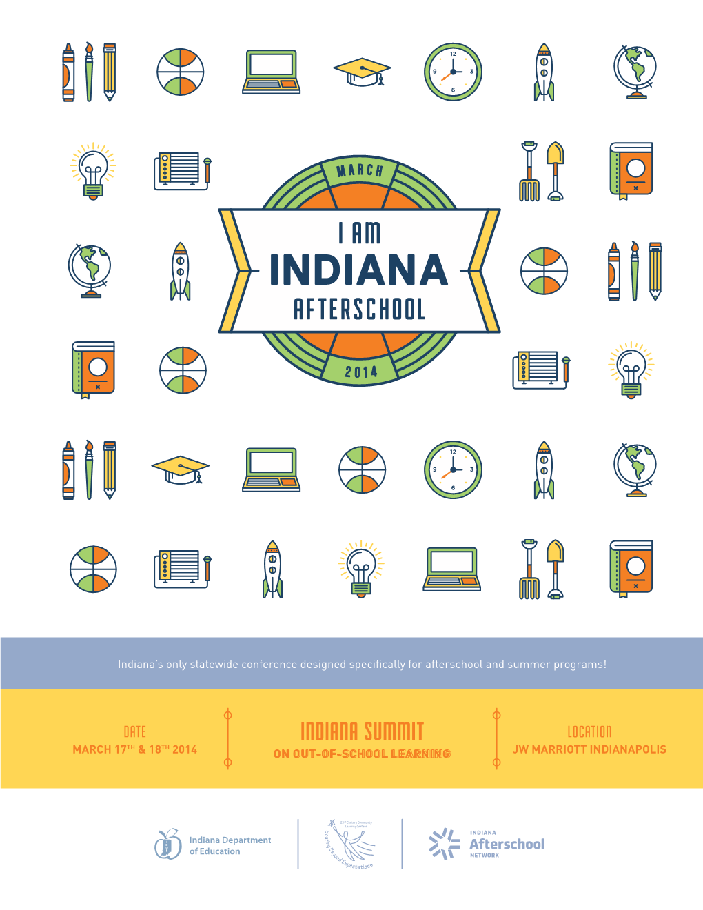 Indiana Summit LOCATION Th Th March 17 & 18 2014 on Out-Of-School Learning JW Marriott Indianapolis Platinum Sponsors