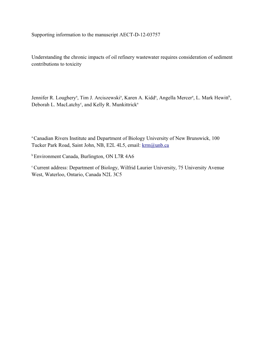 Supporting Information to the Manuscript AECT-D-12-03757