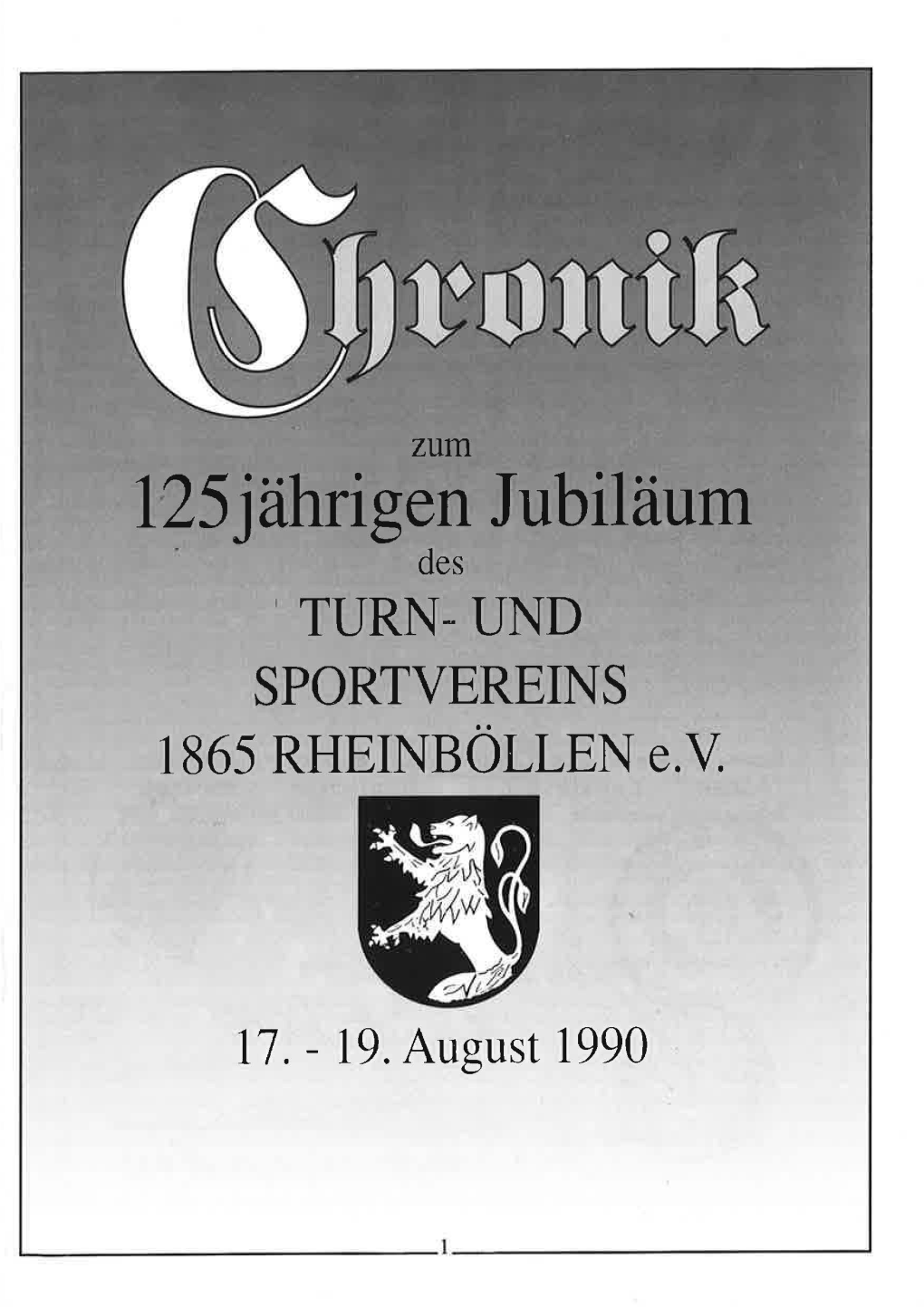 125 Jährigen Jubiläum · Des