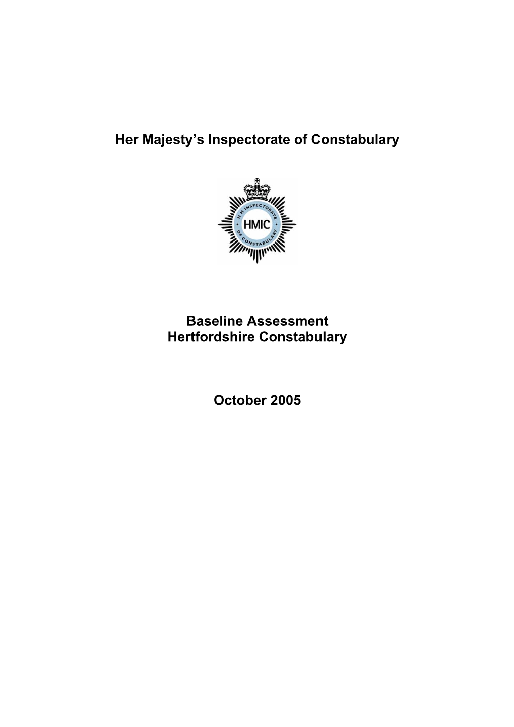 Her Majesty's Inspectorate of Constabulary