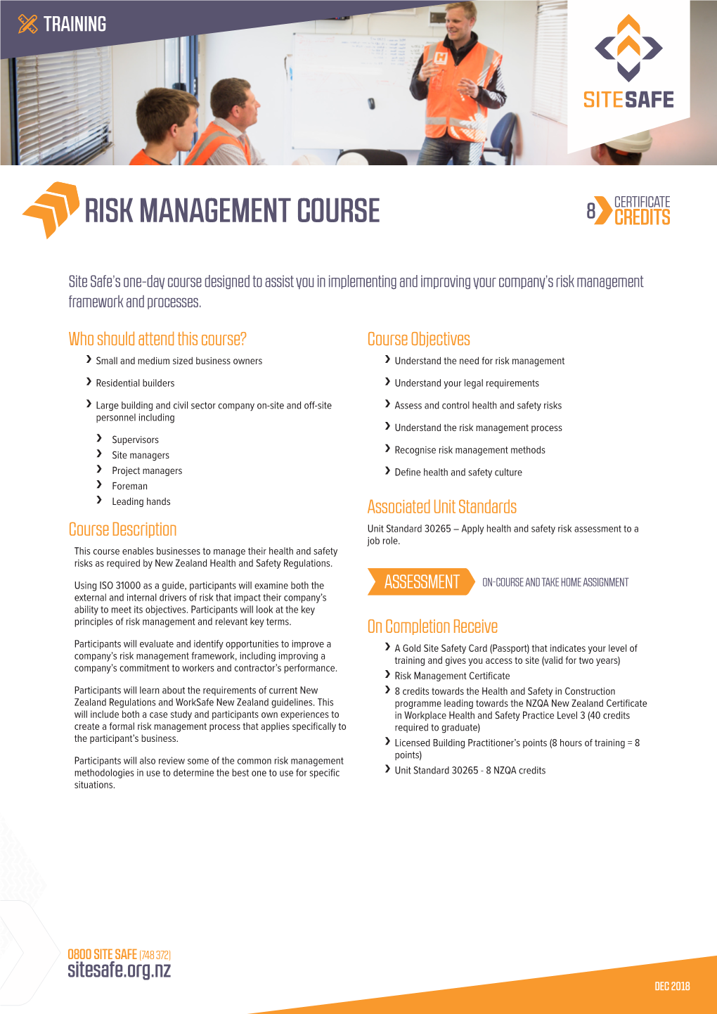 Risk Management Course 8