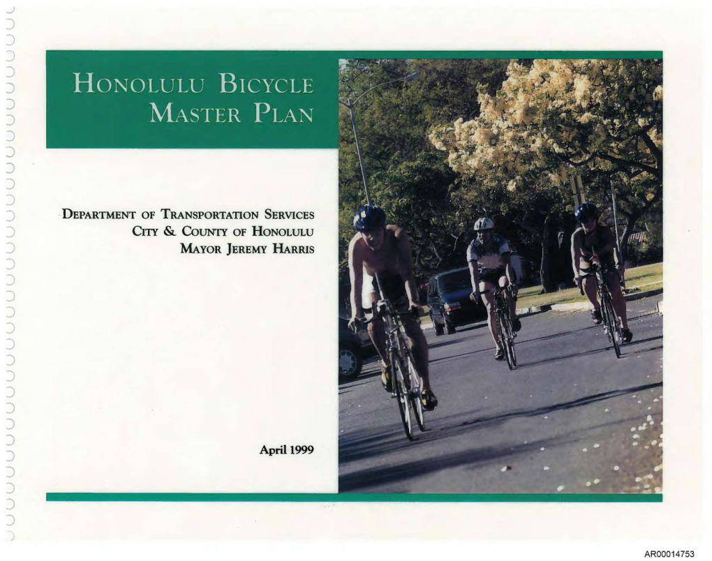 1999 Honolulu Bicycle Master Plan