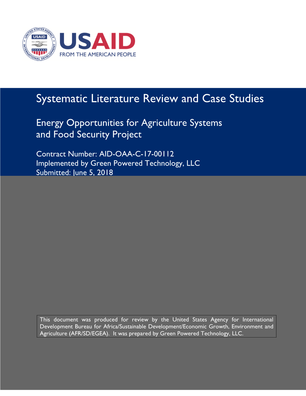 Systematic Literature Review and Case Studies