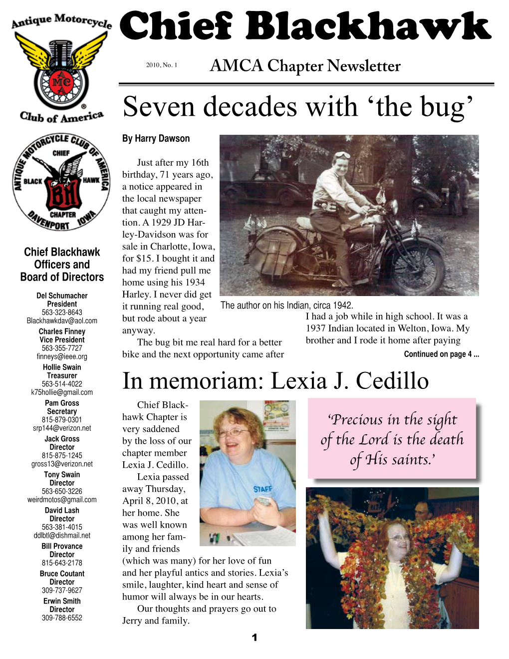 AMCA Chapter Newsletter Seven Decades with ‘The Bug’ by Harry Dawson