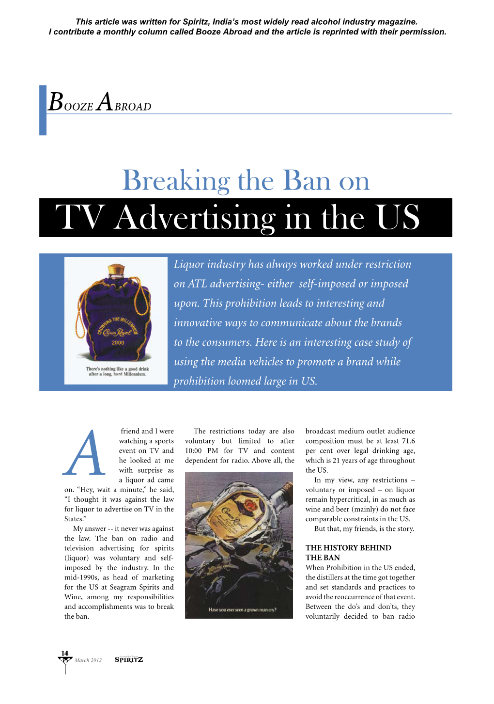 TV Advertising in the US