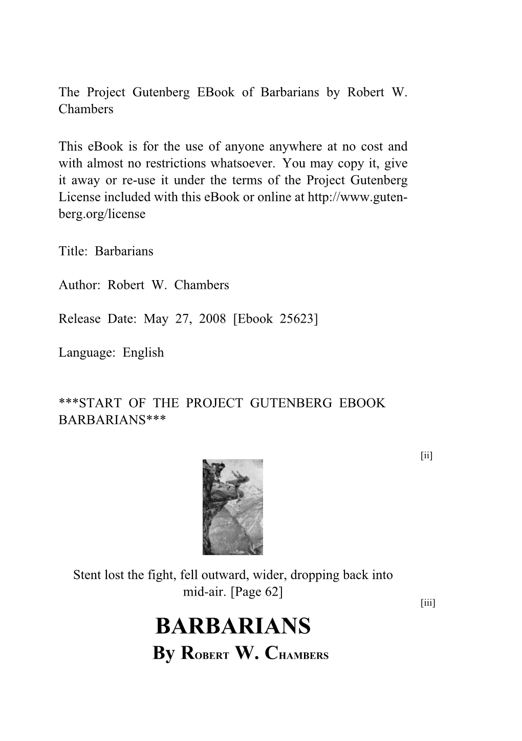 Barbarians by Robert W