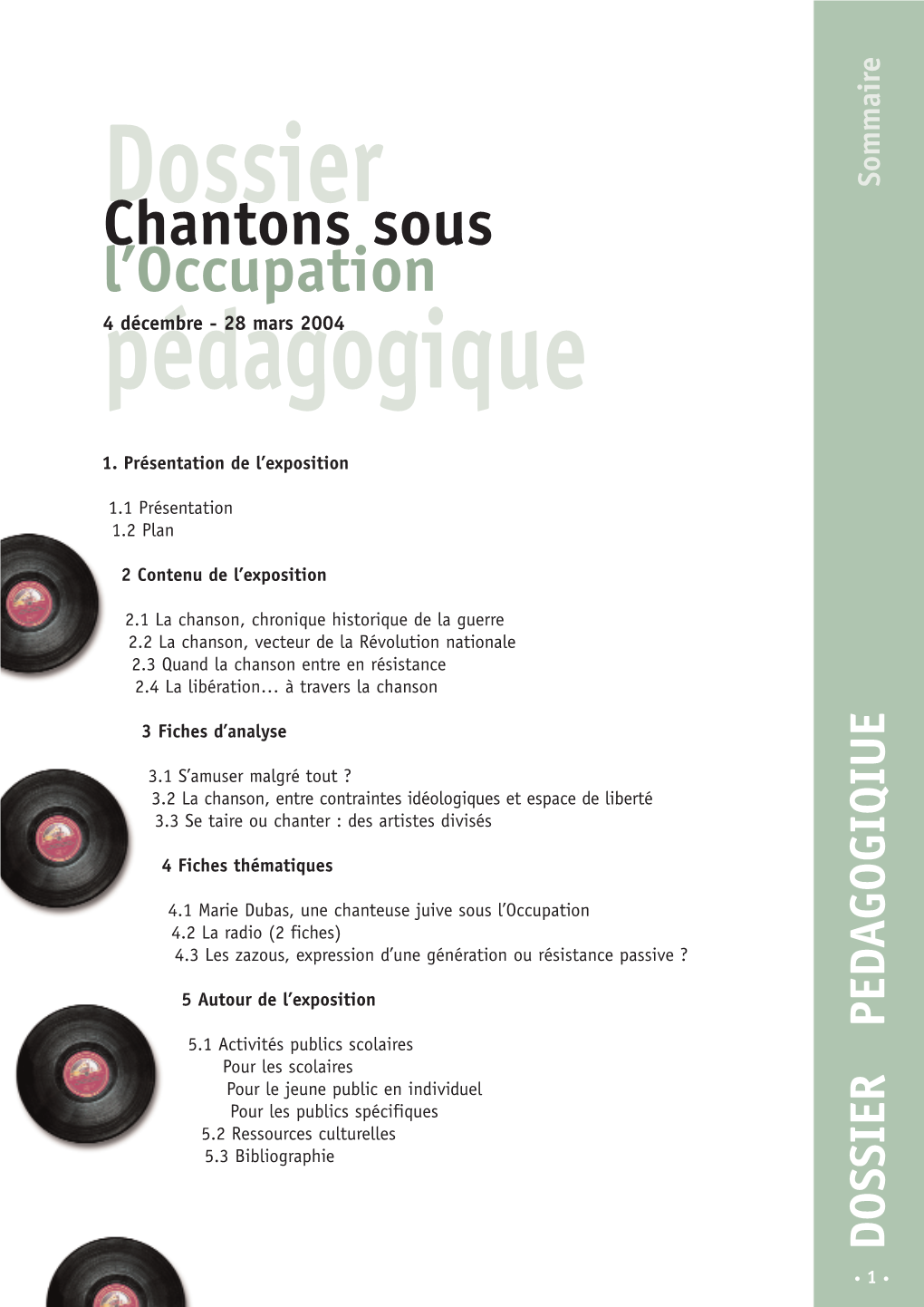 Dossier Chantons