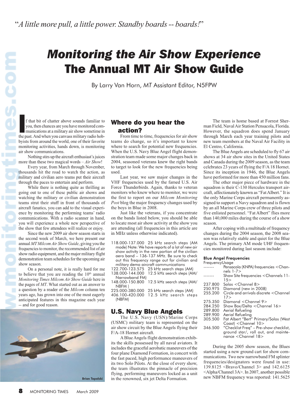 Monitoring the Air Show Experience the Annual MT Air Show Guide