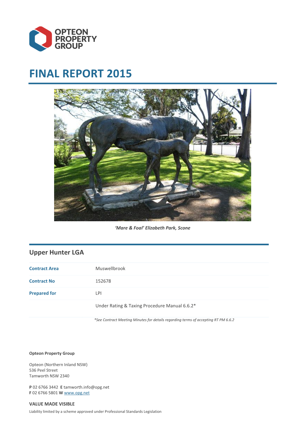 Upper Hunter Final Report 2015