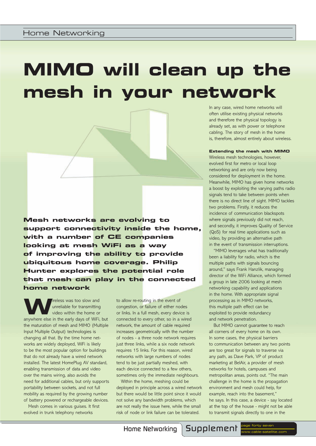 MIMO Will Clean up the Mesh in Your Network