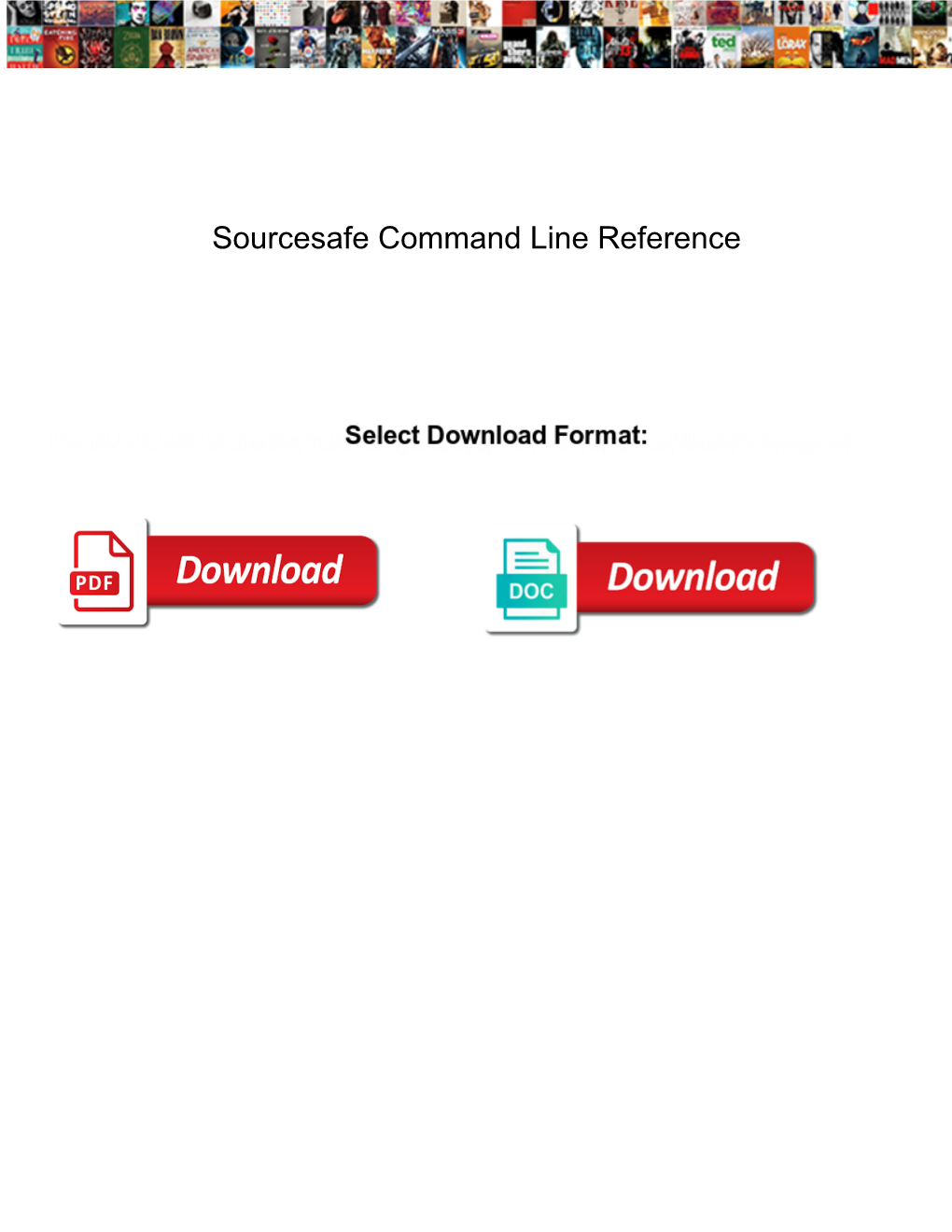 Sourcesafe Command Line Reference