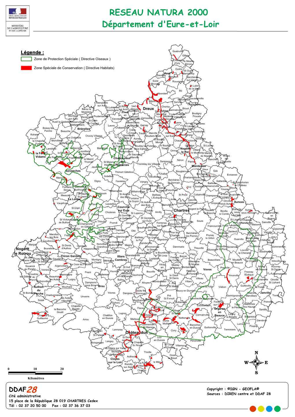 Cartographie Des Sites Natura 2000 En Eure-Et-Loir