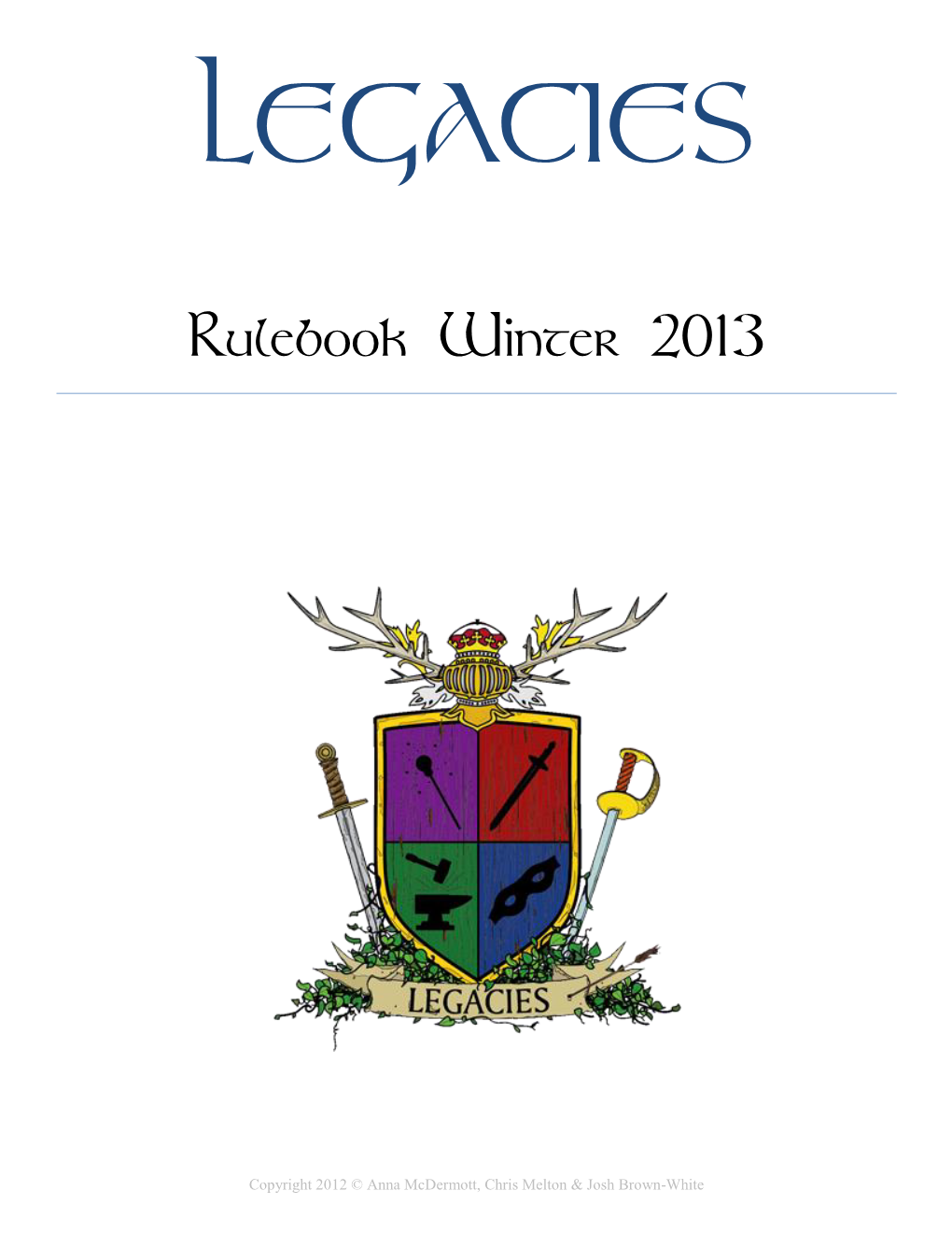 Rulebook Winter 2013