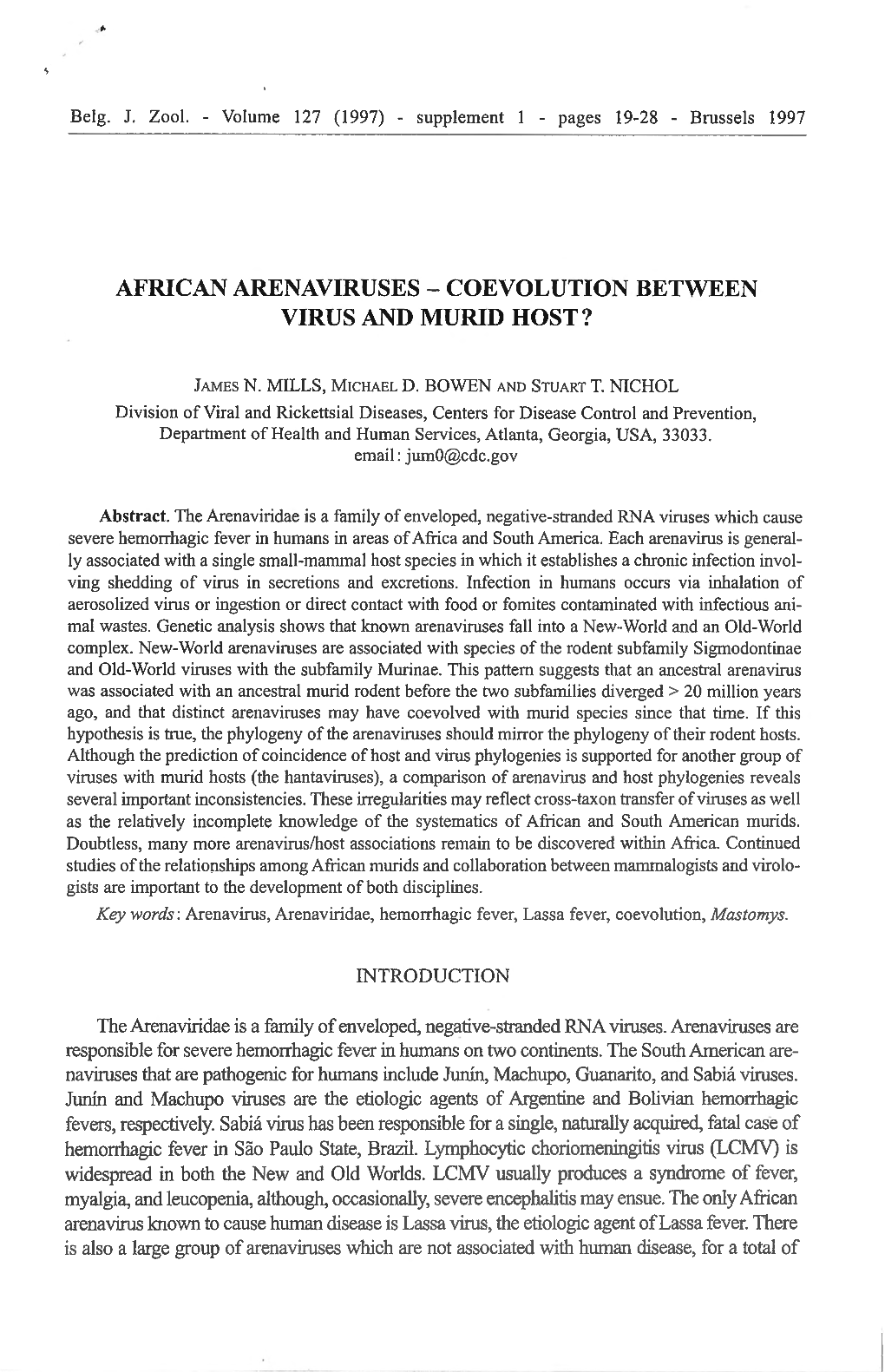 Coevolution Between Virus and Murid Host?